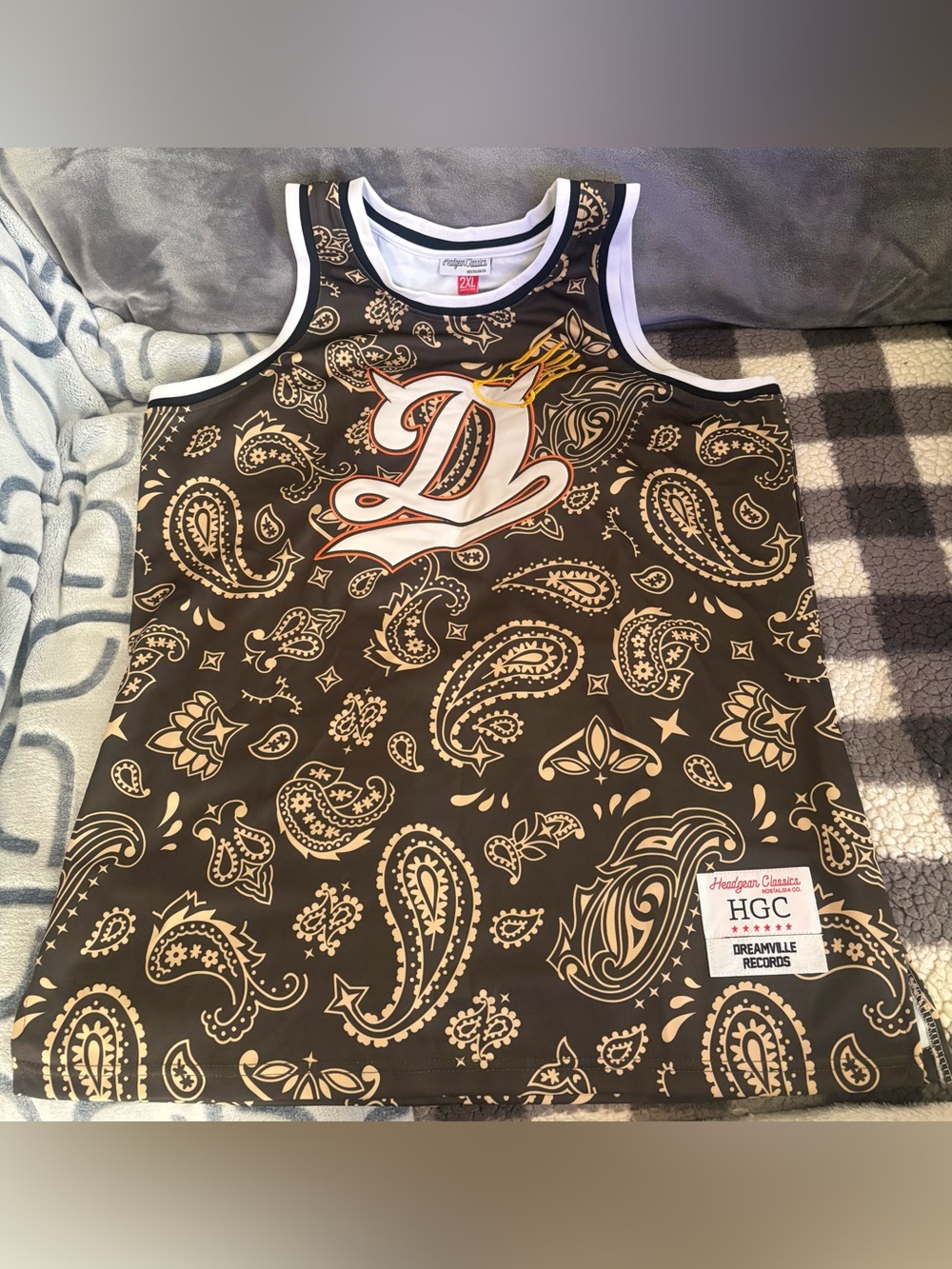 NWT Men's 2X Headgear Classics Dreamville Records J. Cole Born Sinner #15 Jersey
